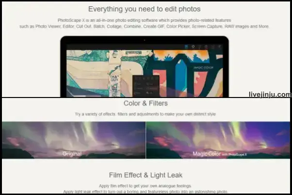 PhotoScape X是什麼 ? photoscape x